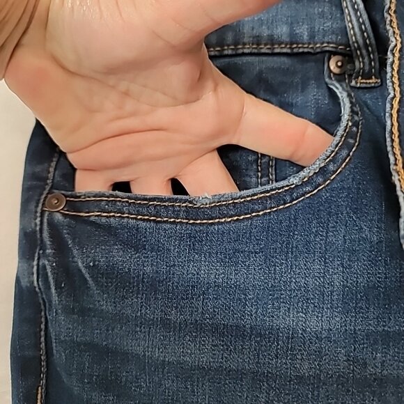 Terra & Sky Women’s Plus Size 22W High Rise Skinny Jeans Dark Wash Stretch - Picture 10 of 15